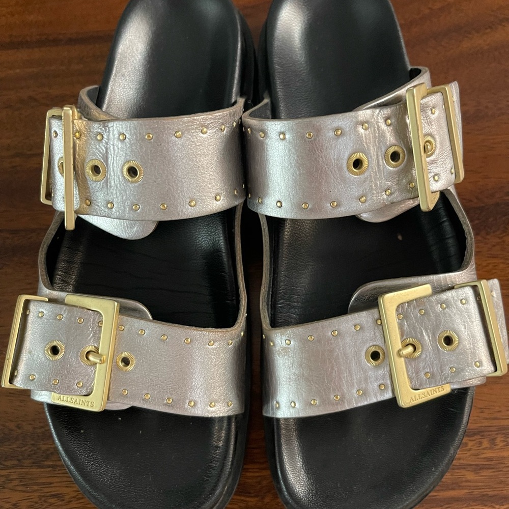 Women’s All Saints Slides Size 40 (women’s size 9)